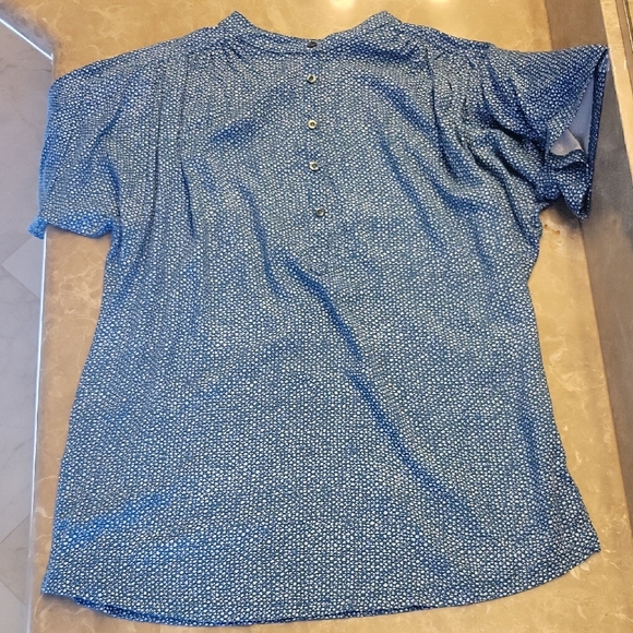 Anthropologie Blue Button Down Shirt - Picture 1 of 10